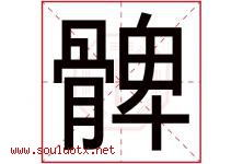髀字取名意思是什么,髀字五行属性拼音结构部首是什么-好运起名网