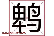 鹎字取名意思,与鹎字同音同部首同笔画同五行的字-好运起名网