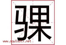 骒字取名意思是什么,骒字五行属性拼音结构部首是什么-好运起名网